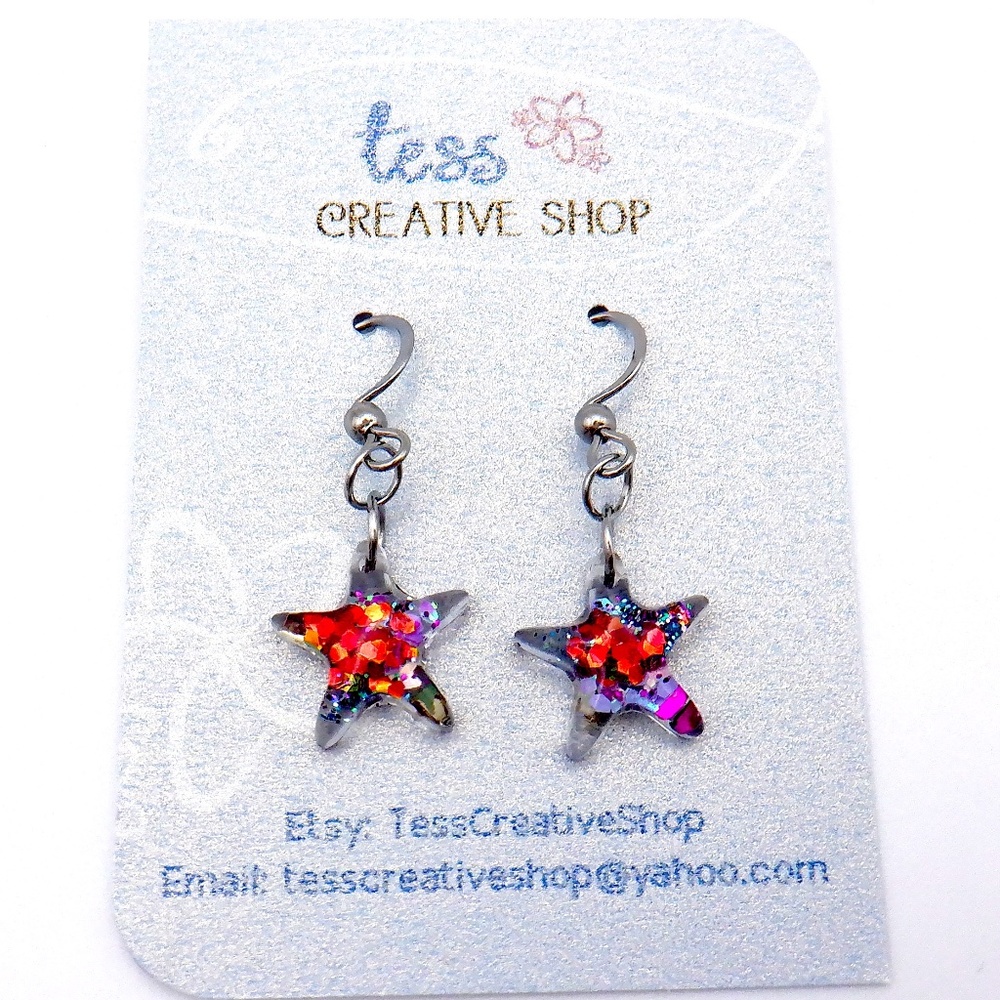 Small Dainty Resin Earrings NEW